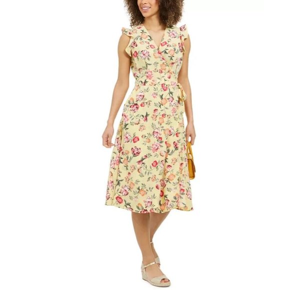 Charter Club | Dresses | Charter Club Womens Petite Pxl Floral Midi ...